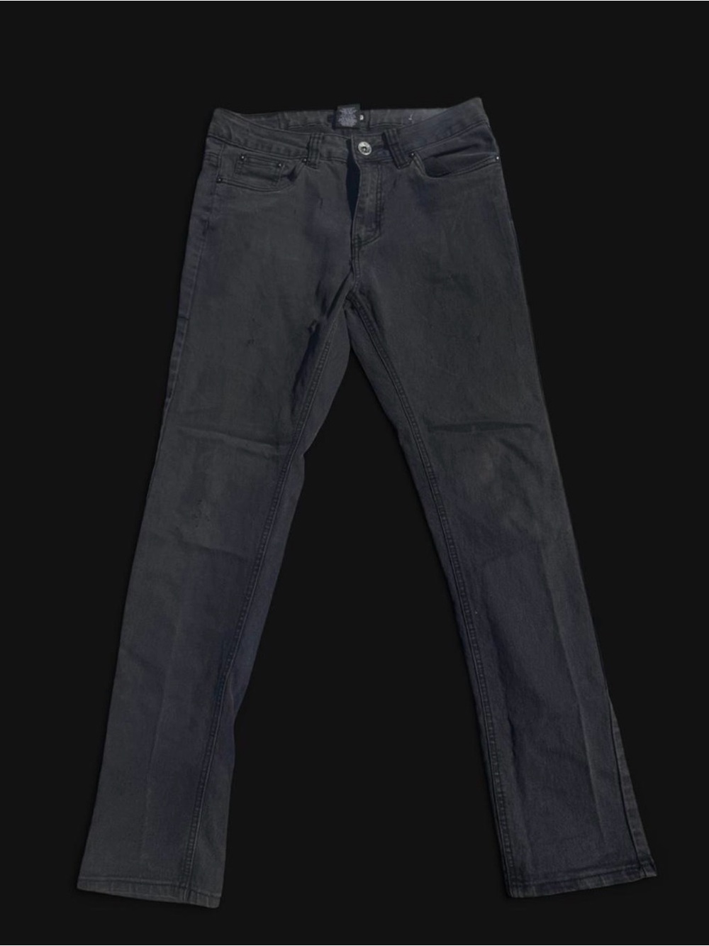 Hype Men's Slim Straight Black Jeans